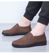 Atmungsaktive Canvas-Schuhe aus altem Peking-Stoff für Herren